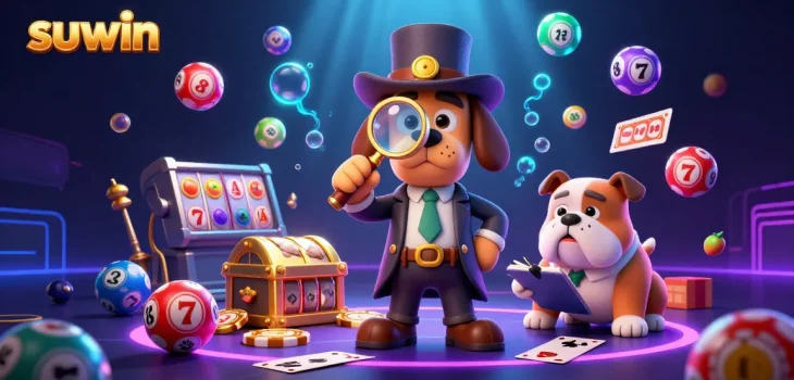 Immerse in the vibrant world of suwin as the detective duo uncovers golden poker chips among lively gambling elements.